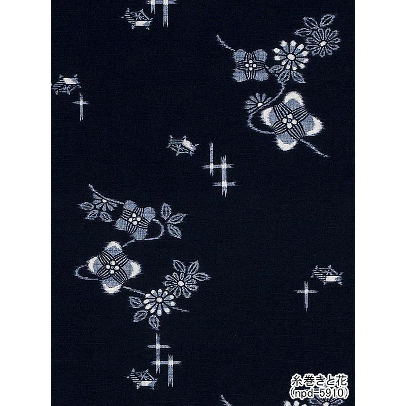 染絣 着物 反物 レディース メンズ シャンブレー 遠州紬織 先染 遠州染