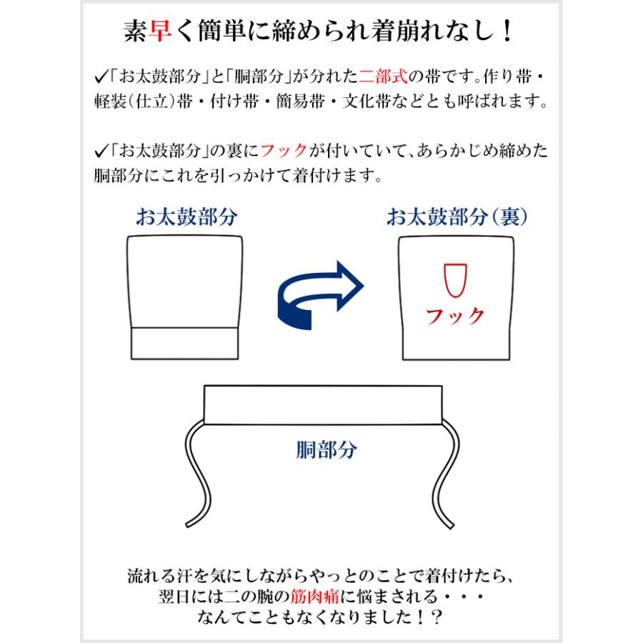 名古屋帯（軽装仕立） 軽装仕立名古屋帯 二部式名古屋帯 作り帯 付け帯