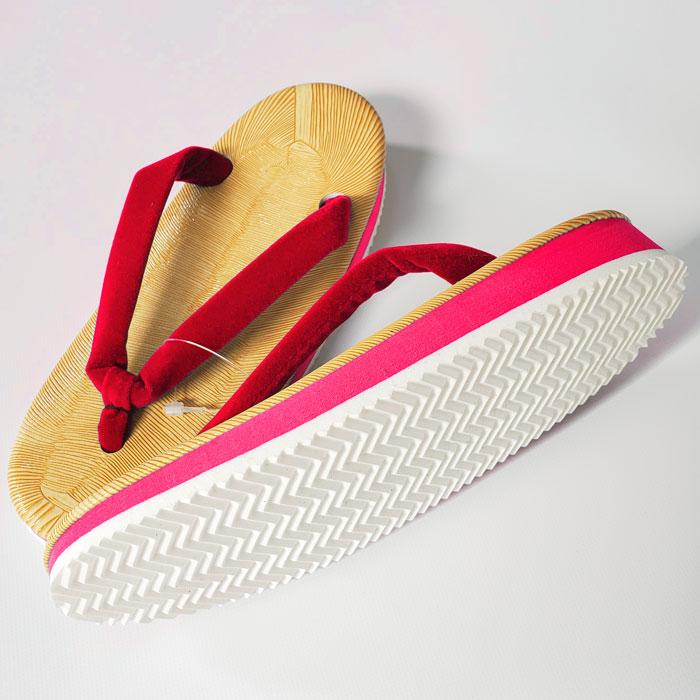 草履 ぞうり 子供 雪駄 赤鼻緒 スポンジ クッション 祭り 着物 浴衣