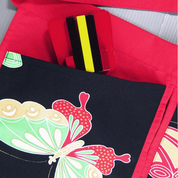 前掛 ポケット付き 鳴子入れ 前掛け よさこい ソーラン 踊り 祭り 舞踊