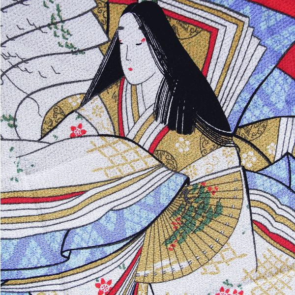 大正12年 百人一首 共箱付き 富士絵 骨董品 時代物 コレクション 印刷物 風呂敷 浮世絵 ちりめん 内祝い 贈答 粗品 お年賀 ギフト 友禅