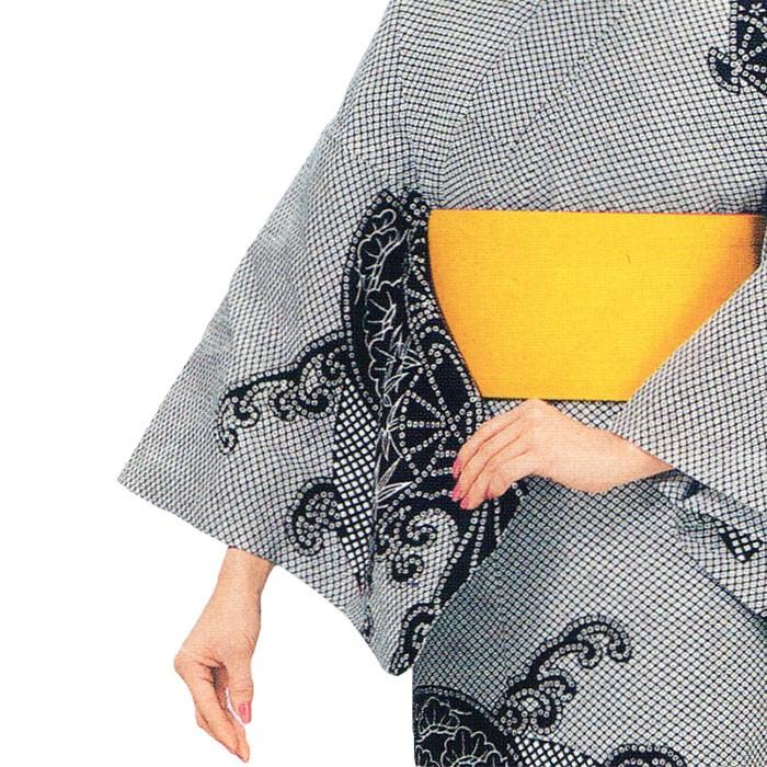 浴衣 半幅帯セット 踊り 絵羽浴衣 綿 桜 花びら 花筏 流水紋 藍染 浴衣 半幅帯セット 踊り 絵羽浴衣 綿 桜 花びら 花筏 流水紋