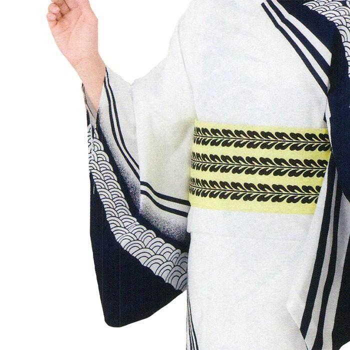 浴衣 ゆかた レディース 女物 盆踊り 祭り ユカタ 踊り 絵羽浴衣 白 青海波_2
