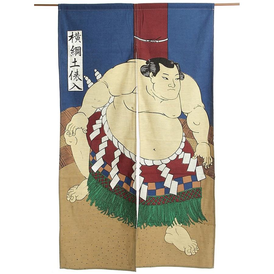 のれん 暖簾 おしゃれ 和風 ロング 浮世絵のれん 85×140cm 横綱