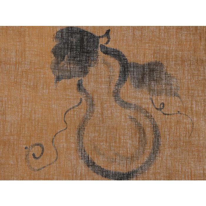 のれん 和風 おしゃれ 暖簾 間仕切り 柿渋 ロング 90×150cm 瓢箪