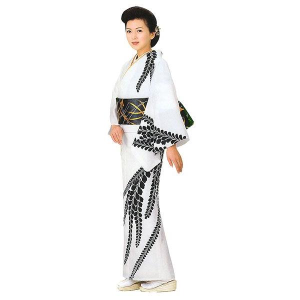訪問着 女性 プレタ 踊り 絵羽 洗える着物 白地 藤 : カメヤダイレクト