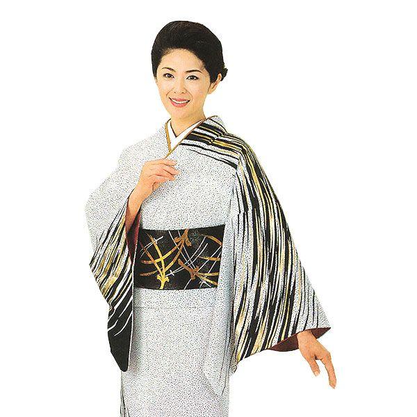 訪問着 女性 胴抜き プレタ 踊り 絵羽 洗える着物 白 水面 : カメヤ