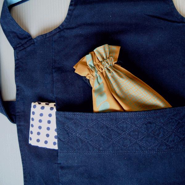 腹掛け 祭り どんぶり 子供用 腹掛 前掛け 子ども 高級 藍染 踊り 祭り