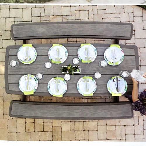 LIFETIME ピクニックテーブル Frame Picnic Table 6-Foot フレーム ピクニックテーブル ライフタイム  183×74cm 屋外　折りたたみ 防水｜kameyamastore｜02
