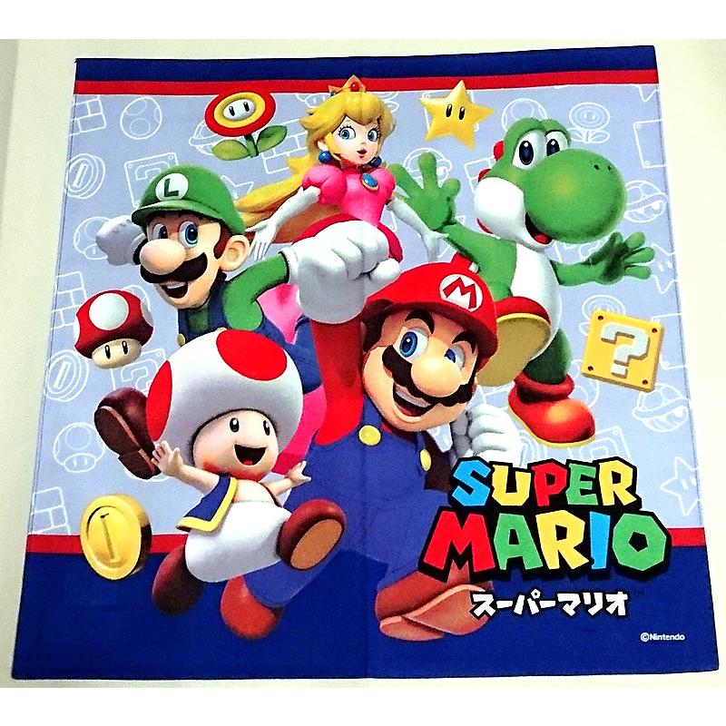 スーパーマリオブラザーズ Supermario 天地青 グレー地キャラ集合柄ハンカチ Mbs 871 item036 紙 文具 ひかりyahoo 店 通販 Yahoo ショッピング