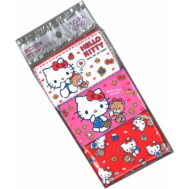 sanrio（サンリオ） ハローキティ（HelloKitty）ポケットティッシュ6