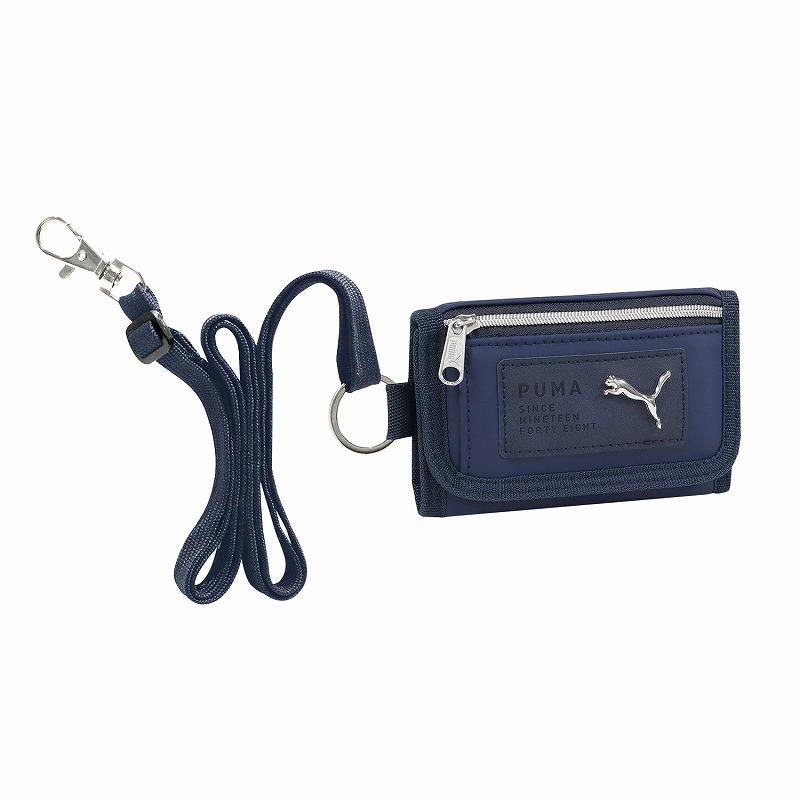 クツワ プーマ[PUMA] クツワ（ネイビー） 3折りマルチウォレット 超 