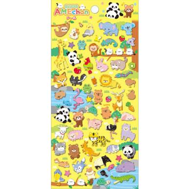 Q-LiA（クーリア） どうぶつ ラメAMEchanシール (QL-01199) : 紙・文具