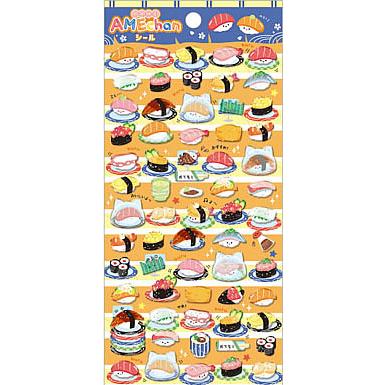 Q-LiA（クーリア） おすし ラメAMEchanシール (QL-01201) : 紙・文具