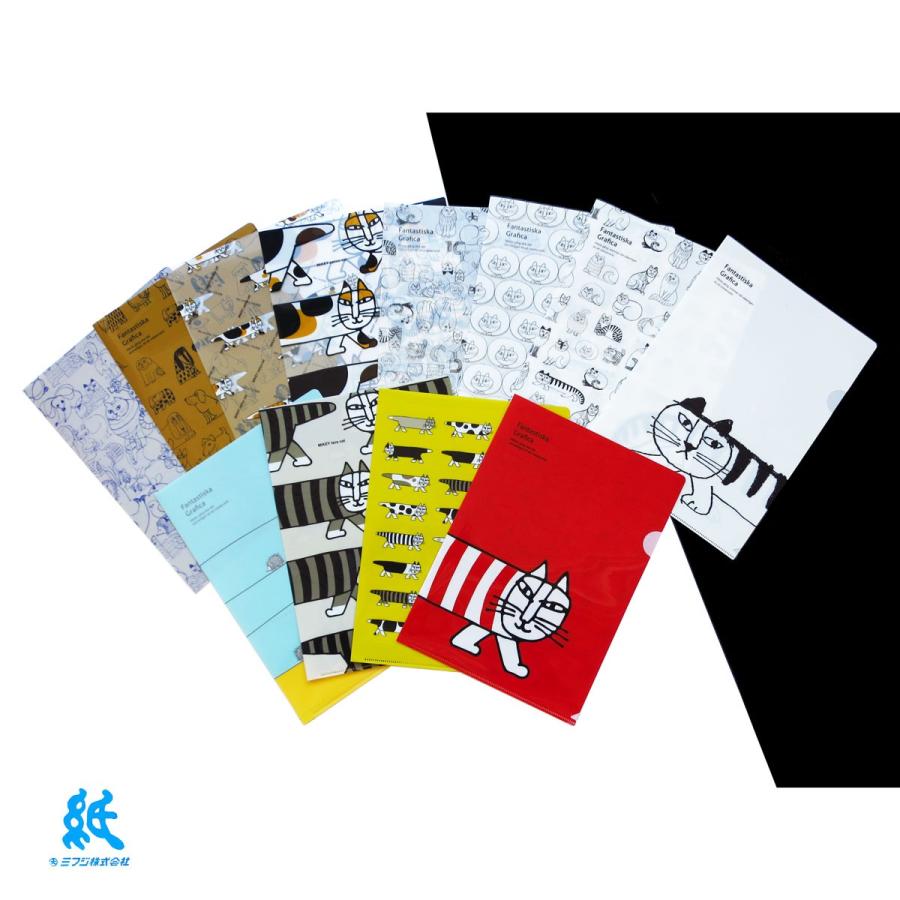 Lisa Larson（リサラーソン） A4 クリアホルダー クリアファイル 全4色