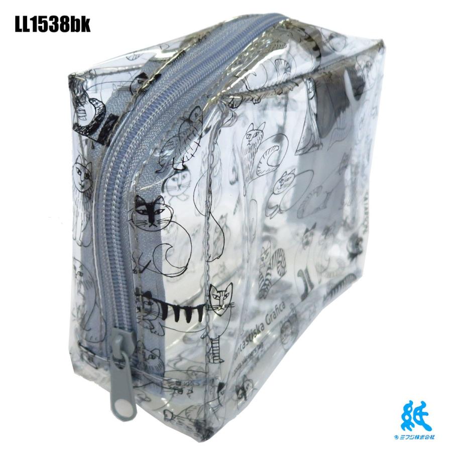 Lisa Larson（リサラーソン） クリアビニールポーチ スケッチねこ
