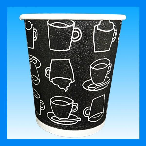 箱:D2-3)発泡耐熱紙コップ「カフェモダンN」 8オンス 250ml 2色アソート(白/黒) 計1000個 ケースまとめ買い|kami-plaza|03