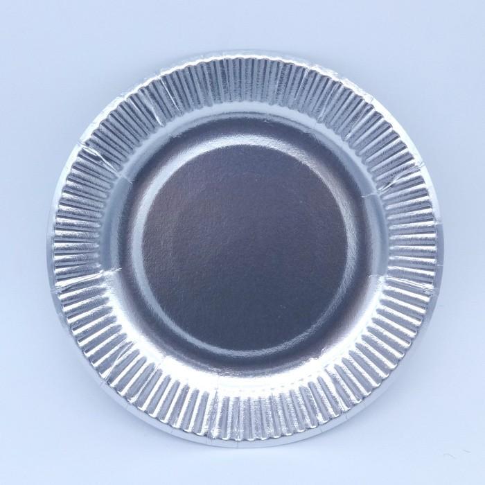 おしゃれな紙皿シルバー6号 100枚 小さめ15cm パーティ用に 使い捨て紙皿 Sl06 100 容器のことなら紙プラザ 通販 Yahoo ショッピング