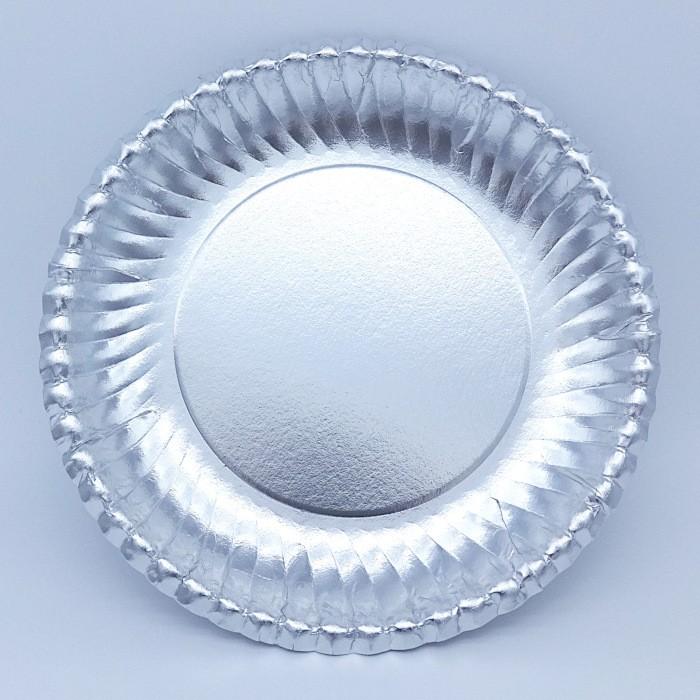 F4-3）菊型紙皿シルバー7号170mm：50枚 ふちどりがおしゃれで可愛い銀色の使い捨て紙皿 :sl07kiku-50:容器のことなら紙プラザ -  通販 - Yahoo!ショッピング