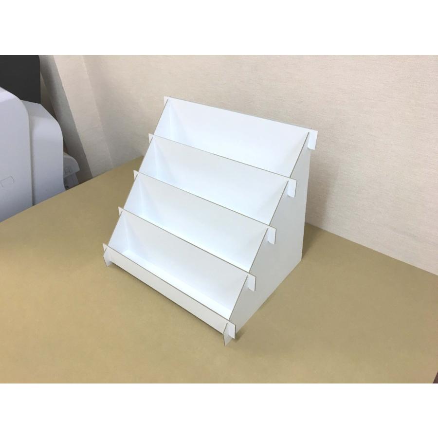 100％再生ダンボール ひな壇 陳列什器 組立式ディスプレイ スタンド 幅