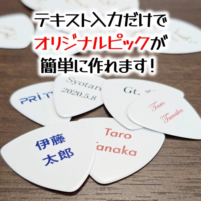 オリジナルピック ピック印刷 ロゴ印刷 バンドロゴ ライブ イベント