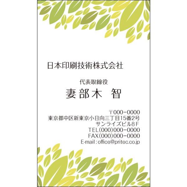 ネコポス 送料無料 名刺作成 ナチュラルデザイン 100枚入 Vcn 022 Vcn 022 紙ぼうず ヤフー店 通販 Yahoo ショッピング