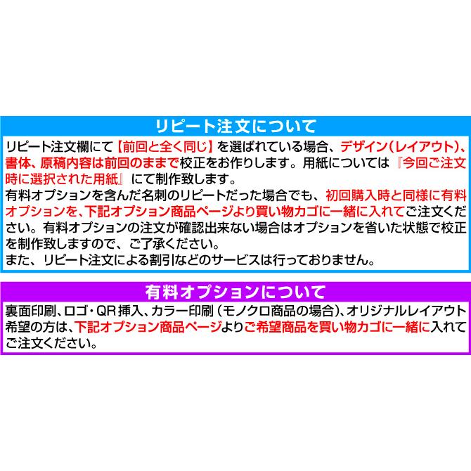 名刺作成 名刺 おしゃれ かっこいい ビジネス［VCS シンプルデザイン］《100枚入》安い/シンプル/モノクロ/印刷/リピート/【メール便送料当店負担】 |  | 10