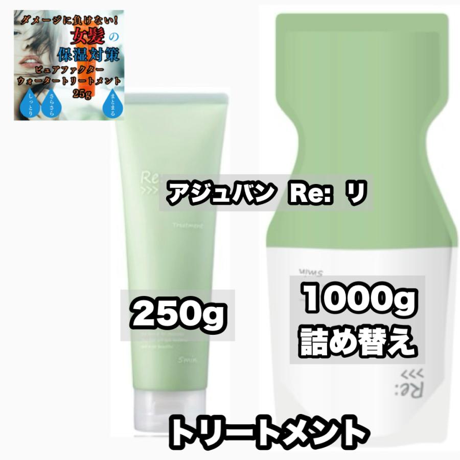 アジュバン業務用　リ:トリートメント1000g　2つセット Re: アジュバン リ シャンプー 1000ml ＆ リ トリートメント