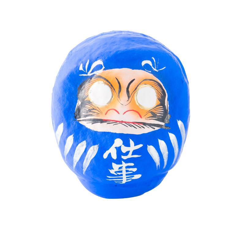 神棚の里 高崎だるま ミニサイズ 願いダルマ 青 仕事 福だるま 縁起