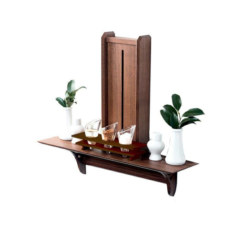 神棚 モダン セット おしゃれ Kurumi No 8セット 賃貸 マンション 壁掛け シンプル 棚板 モダン神棚 ウォールナット 神棚神具の専門店 神棚の里 通販 Yahoo ショッピング