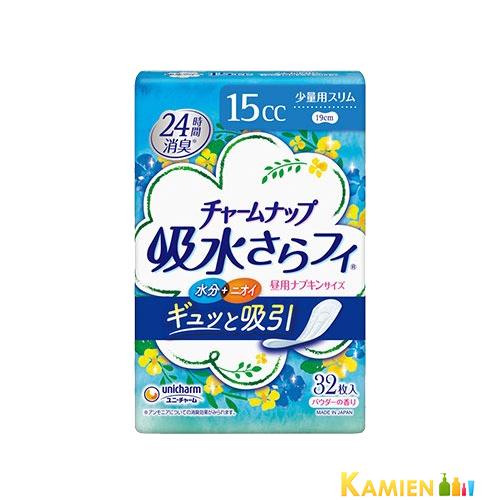 チャームナップ 吸水さらフィ 少量用 羽なし 15cc 19cm 32枚入り