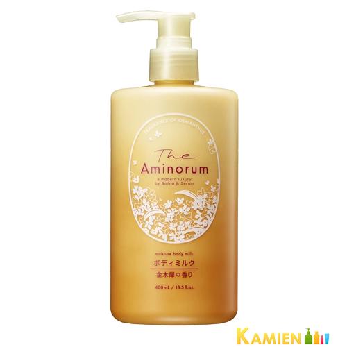 熊野油脂 The Aminorum 金木犀 ボディミルク 400ml【ドラッグストア