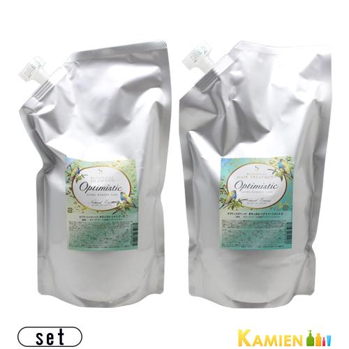 Optimistic ボタニカルシャンプーD +ヘアトリートメントD 900mL Optimistic（オプティミスティック） ボタニカル シャンプー D 900ml