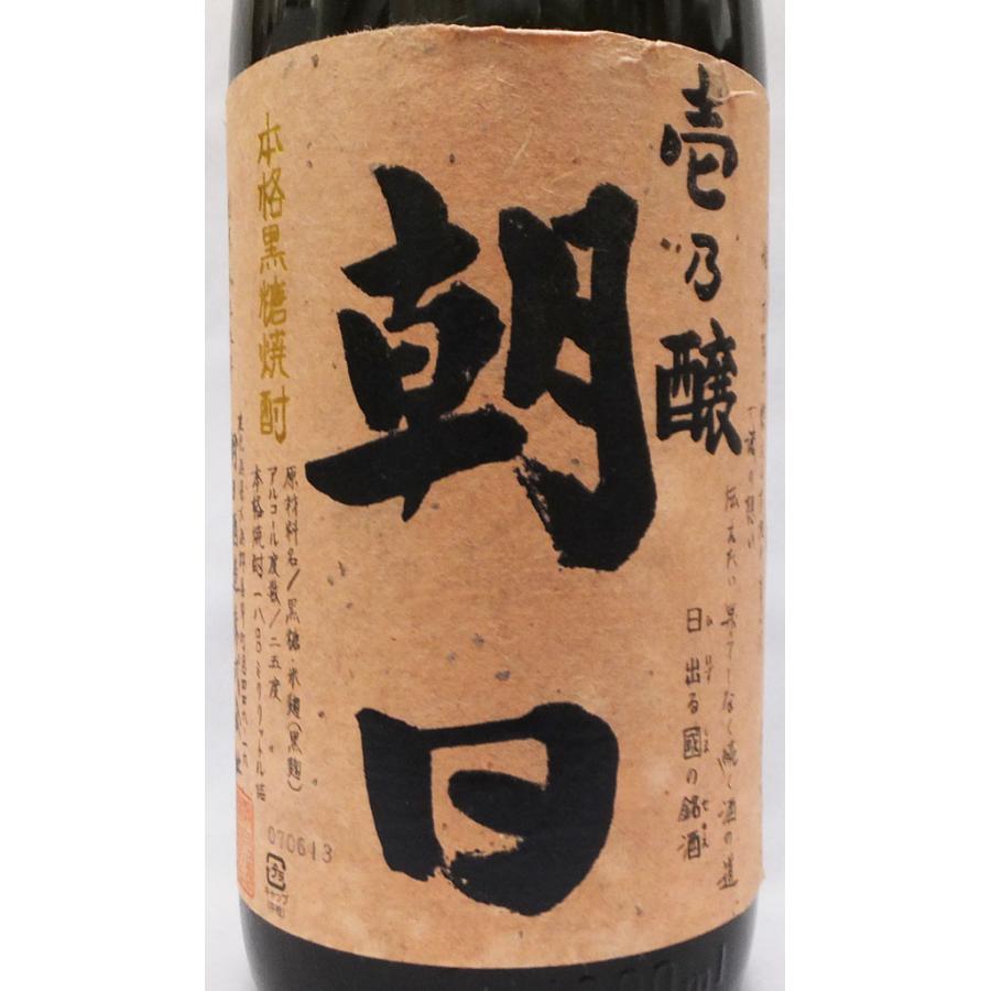 朝日 壱乃醸 25度 1800ml 黒糖焼酎（2007年）旧ラベル : 上方市場