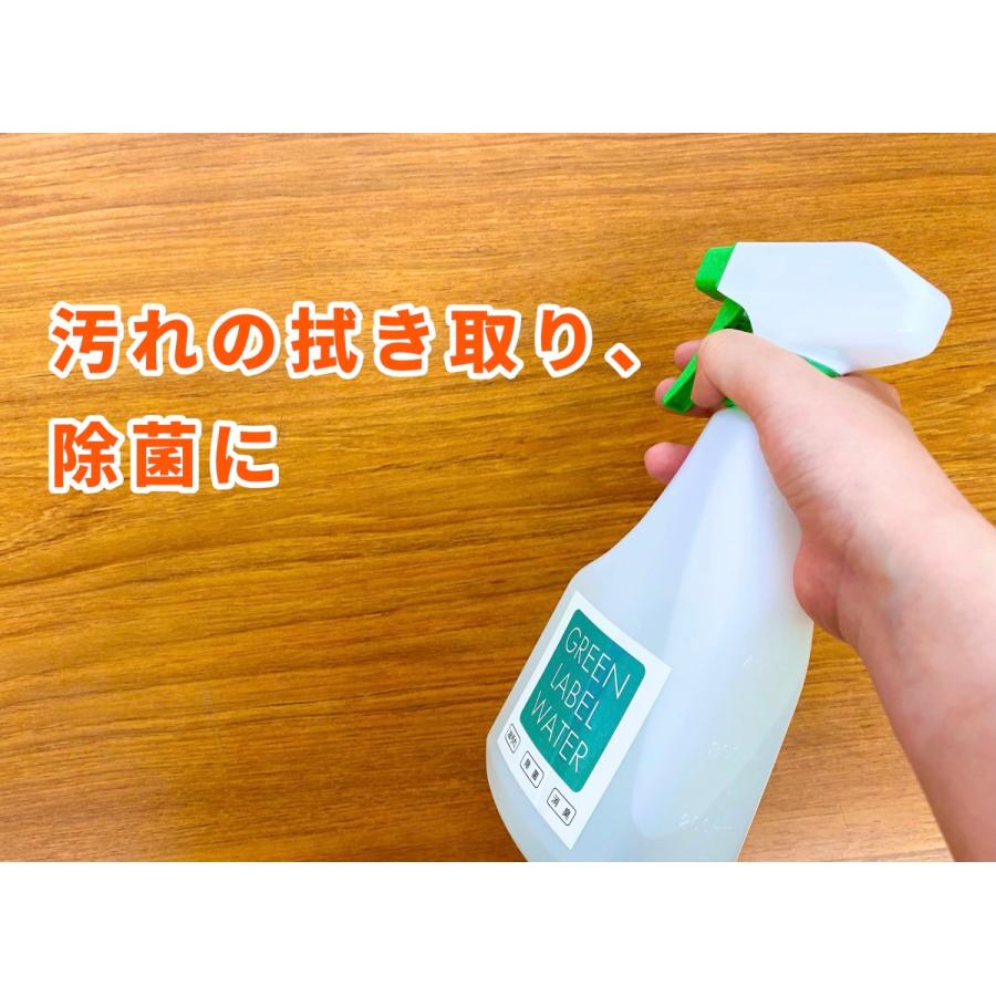 グリーンレーベルウォーター 強アルカリ電解水 除菌 キッチン 500ml 1本｜kamihiro-rakuraku｜02