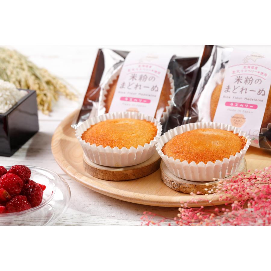 米粉 ラズベリー味 マドレーヌ ４個 お菓子 スイーツ 焼き菓子 グルテンフリー ケーキ  簡易包装 小麦粉不使用 | ブランド登録なし | 06