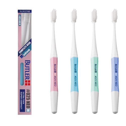 96 Off ネコポス便対応 12個まで サンスター バトラー 抗菌毛歯ブラシ 025neo M ソフト 超薄型ヘッド Wantannas Go Id