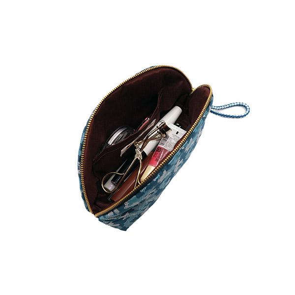Atrelier Kyoto Nishijin ANC-0103-03 シェル型ポーチ(京組紐引手)「レッド迷彩」西陣織 メーカー取寄品 |  | 05
