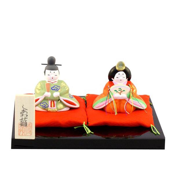 木村桜士堂 A460010 陶製雛人形「幸せ雛」メーカー取寄せ品(代引不可