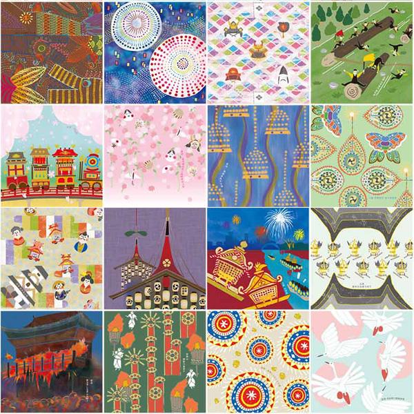 鈴木松風堂 030242SF「にっぽん祭折り紙(PP入り)」48柄×1枚 メーカー取