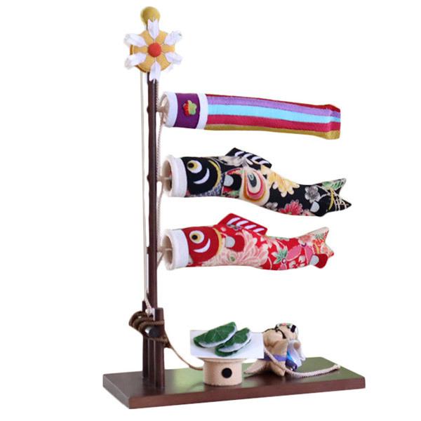 夢み屋 yg21-2「ちりめん雄々鯉のぼり」メーカー取寄せ品 五月人形