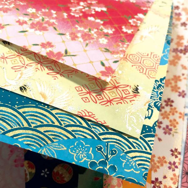 かみもん 京友禅紙 A4サイズ 10枚セット 29.7×21(cm) 色や柄はお