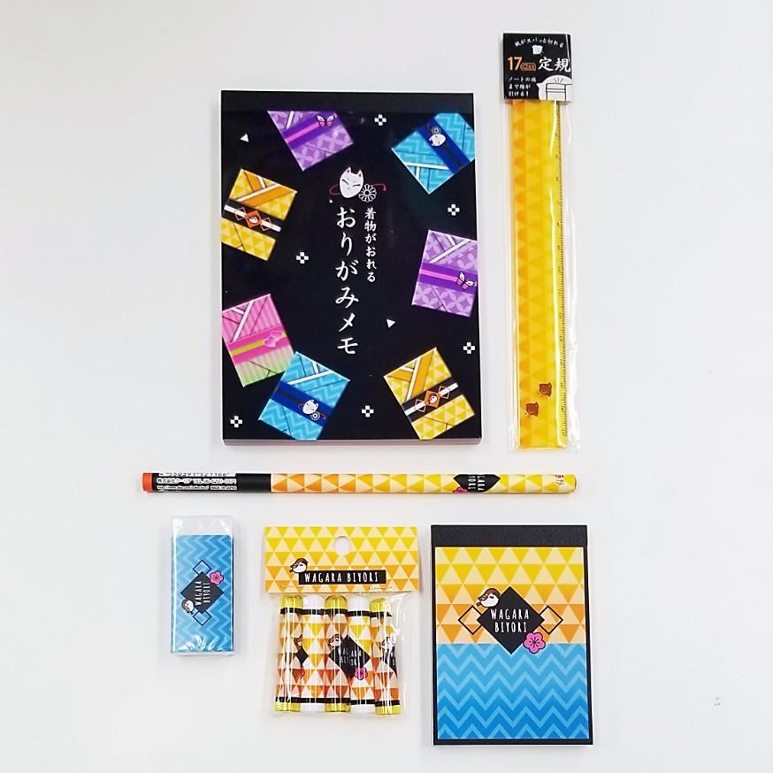 在庫あり 6種セット 鬼滅の刃風 和柄びより うろこxやまじ おりがみメモ プチメモ 消しゴム 赤鉛筆 鉛筆キャップ 17センチ定規 Wajh 03 かみもと文具yahoo 店 通販 Yahoo ショッピング