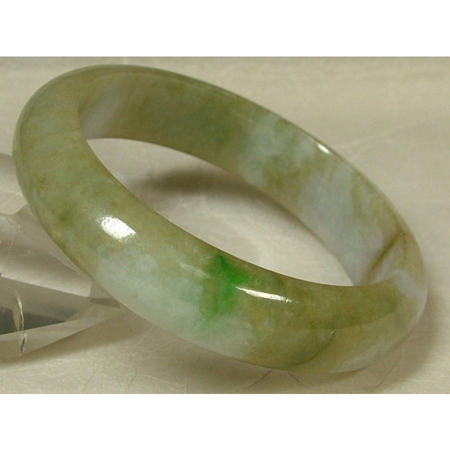 【返品、交換不可】ミャンマー 翡翠 バングル A貨 約64mm 大きいサイズ 未使用◇ミャンマー 天然 A貨 翡翠 バングル