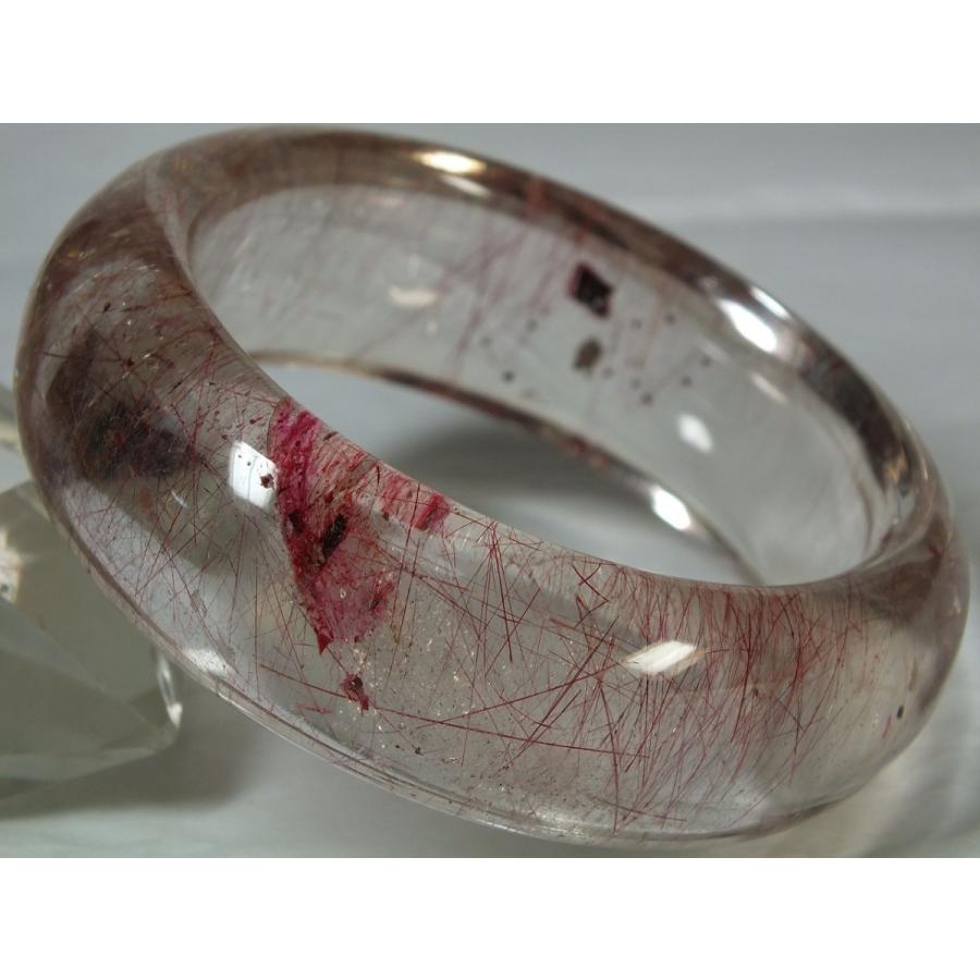 紅ルチル（赤針水晶）バングル（内径57mm）v2 【売り切れました  