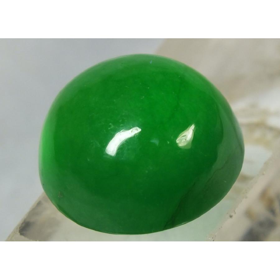 鑑別書付】ミャンマー氷種翡翠（アイスジェダイト）丸型ルース19mm