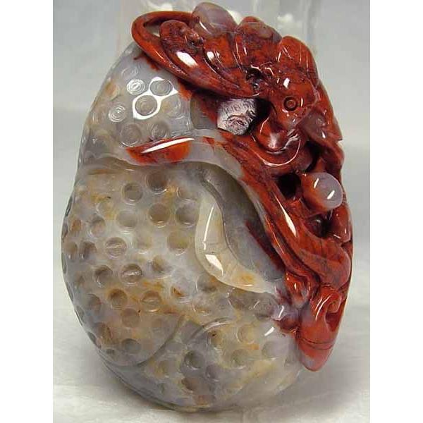 和田（ホータン）黄玉「福蝙蝠」65mm 和田（ホータン）黄玉「福