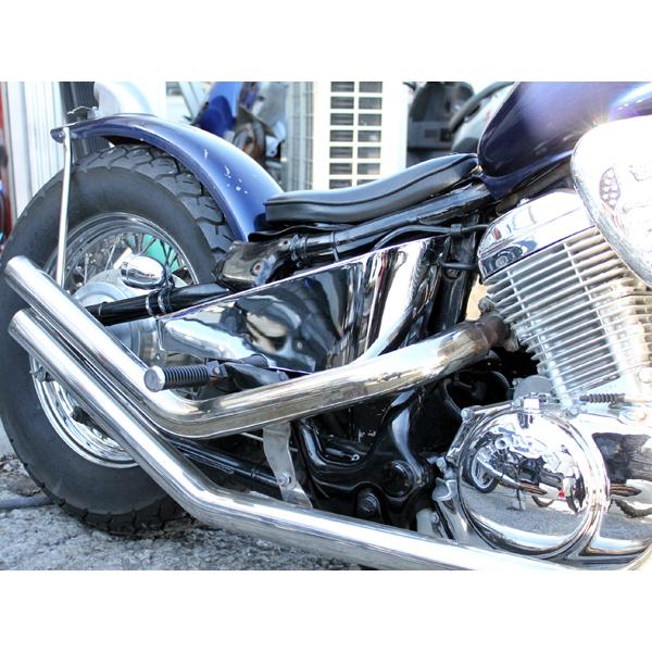 新品 スティード400 NC26 ハーレー風メッキサイドカバーセット 新品 スティード400 NC26 ハーレー風メッキサイドカバーセット