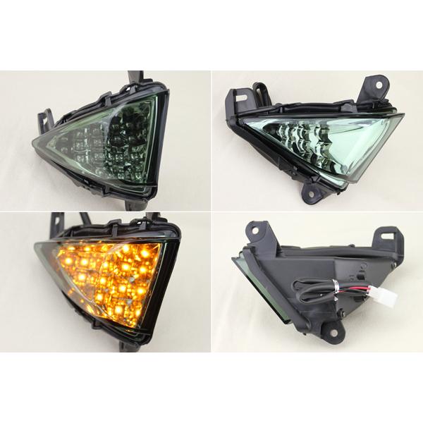 ZX-6R ZX-10R D型 スモーク LEDフロントウインカー ER-6f ER-6n ZX-6R ZX-10R D型 スモーク LEDフロントウインカー ER-6f ER-6n