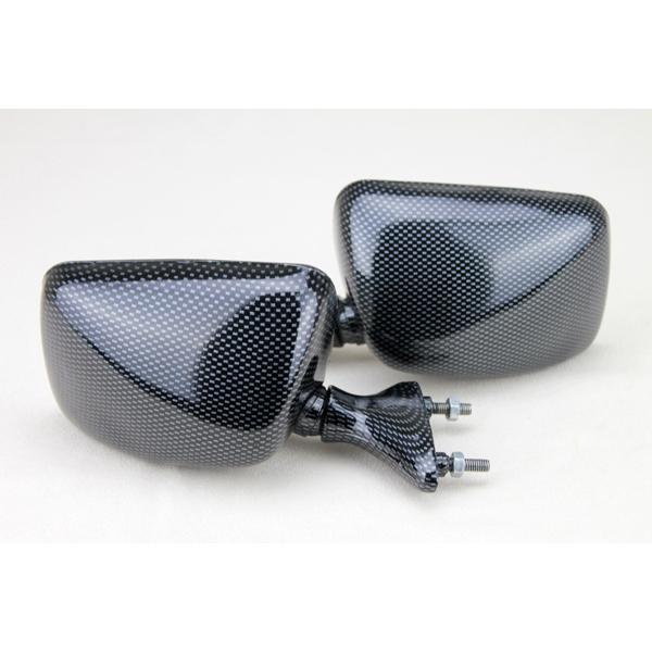 新品 TZR250 3MA 純正タイプ カーボン柄 バックミラー左右セット